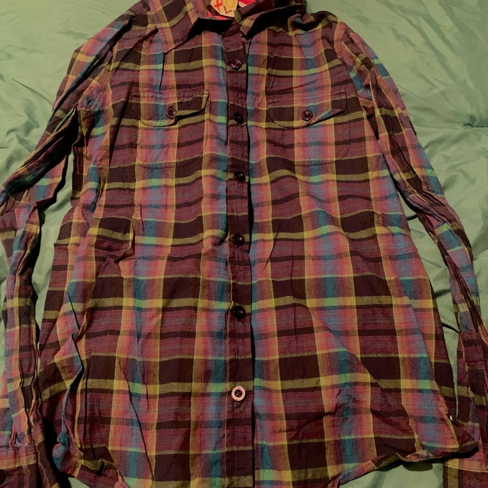 Roxy button up shirt- Sz S